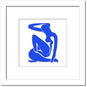 アンリ・マティス Henri Matisse Nu bleuI Blue Nude1 HM-2003WH Mサイズフレームカラー ホワイト kar-7484887S6  アートパネル アートボ