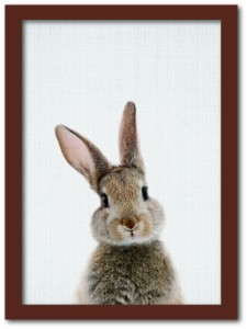 Animal Children series Rabbit ウサギ CB 2001BR フレームカラー：ブラウン サイズ：A3 kar-8238762s7  フォトフレーム インテリア小物 