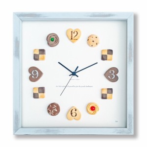 かわいいビスケットの掛時計 Horloge du biscuits  KK-2001 フレームカラー：アンティークホワイト 保証付 kar-9201569s1  アートパネル 