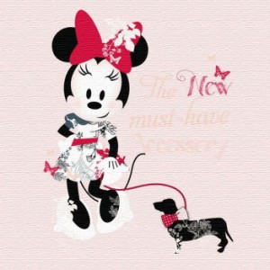 ミニー ディズニー Minnie Mouse Mサイズ 30cm×30cm アートパネル ファブリックパネル アートボード インテリアパネル 壁掛け 日本製 ラ