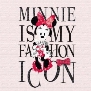 ミニー ディズニー Minnie Mouse Mサイズ 30cm×30cm アートパネル ファブリックパネル アートボード インテリアパネル 壁掛け 日本製 ラ