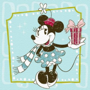 ミニー ディズニー Minnie Mouse Mサイズ 30cm×30cm アートパネル ファブリックパネル アートボード インテリアパネル 壁掛け 日本製 ラ