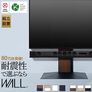 組立設置付き グッドデザイン賞受賞 テレビ台 WALLインテリアテレビスタンドV3 ロータイプ 32〜80v対応 壁寄せテレビ台 TVスタンド 背面