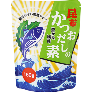 【常温】 昆布かつおだしの素  160g 【入り数４個】 業務スーパー