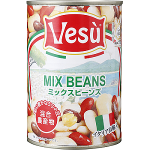 【常温】 ミックスビーンズ缶詰  固形量240g内容量400g　★イタリアから直輸入 【ハラール】 【入り数24個】 (ケース売り) 業務スーパー