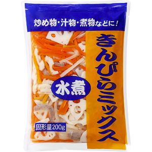 【常温】 水煮きんぴらミックス  固形量200g 【入り数３個】 業務スーパー