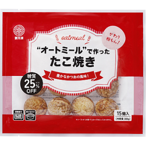 【冷凍】 オートミールで作ったたこ焼き  15個入 【入り数５個】 業務スーパー