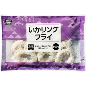 【冷凍】 いかリングフライ  500g 【入り数24個】 (ケース売り) 業務スーパー