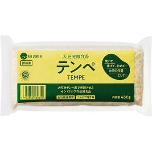 【冷凍】 テンペ  450g　★インドネシアから直輸入 【ハラール】 【入り数４個】 業務スーパー