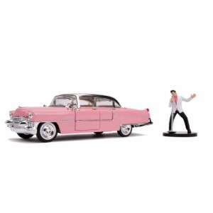 Jada Toys 『HOLLYWOOD RIDES』 1955 ピンク キャディラック エルビス・プレスリー フィギュア付 1／24スケール【JADA31007】 (ミニ....