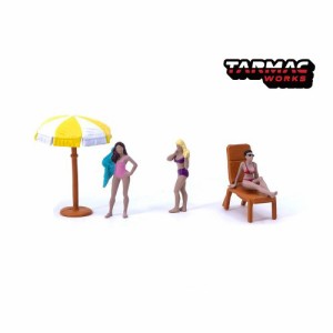 TARMACWORKS 1／64 Figures Beach Girls 【T64F-002-YL】 (フィギュア)ミニカー