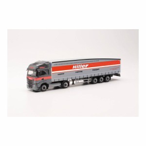 イベコ S-Way Schmitz Ecoflexセミトレーラー ’Hiller Logistik’1／87【HE315548】(ミニカー)ミニカー