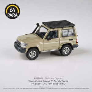 PARA64 1／64 トヨタ ランドクルーザー 71 2014 ショートホイールベース サンドトープ LHD 【PA-55564】 (ミニカー)ミニカー