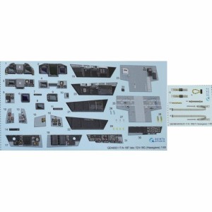 1／48 F ／ A-18F (後期型) ／ EA-18G内装3Dデカール (ハセガワ用) 【QNTD48051】 (プラモデル)おもちゃ プラモデル