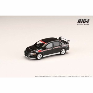 1／64 三菱ランサー GSR EVOLUTION 7 RALLY STYLE VERSION アメジストブラックパール 【HJ642054BBK】 (ミニカー)ミニカー