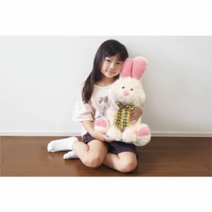 ふわふわカワイイうさぎちゃん 48cm HAC3355 ぬいぐるみ 玩具 おもちゃ ふわふわ キュート かわいい リボン 大きい 抱き枕 うさぎぬ....