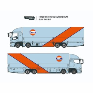 TARMAC WORKS Mitsubishi Fuso Super Great GULF Racing (1／64 Scale) 【T64T-TL001-GULF】 (ミニカー)ミニカー