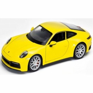 WELLY ポルシェ 911 カレラ 4S(イエロー)1／24【WE24099Y1】(ミニカー)【再販】ミニカー