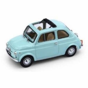 『Brumm(ブルム)』 フィアット 500F オープン1965-72  マリンブルー 1／43【R454-07】 (ミニカー)【再販】ミニカー