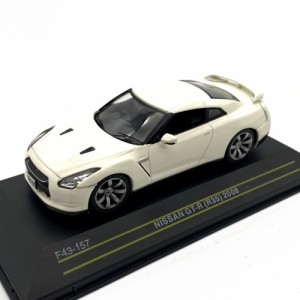 First43 1／43 ニッサン GT-R R35 2008 ホワイト 【F43-157】 (ミニカー)ミニカー