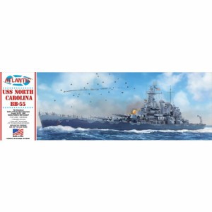 アトランティス 1／500 WW.II アメリカ海軍 戦艦 USSノースカロライナ BB-55 【AMCR601】 (プラモデル) 【再販】おもちゃ プラモデル