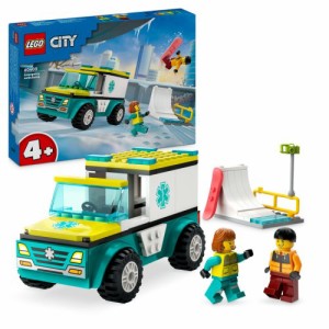 LEGO レゴ シティ 救急車とスノーボーダー 60403おもちゃ こども 子供 レゴ ブロック 4歳