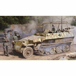 1／35 WW.II ドイツ軍 Sd.Kfz.251／6 C型 装甲指揮車 EZトラック／金属製車幅ポール／フィギュア付属 豪華仕様 【DR6442SP】 (プラス....