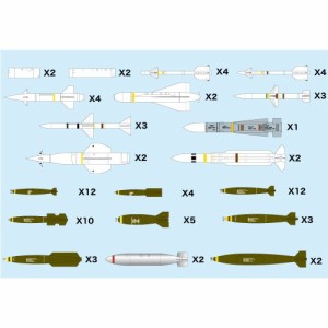 プラッツ 1／144 航空武装シリーズ 現用航空機用 ウェポンセット1 通常爆弾＆ミサイル ’50〜【AW-1】 (プラモデル) 【再販】
