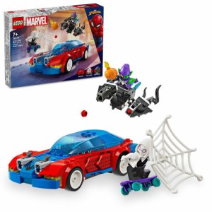 LEGO レゴ マーベル スパイダーマンのレースカーとヴェノム化したグリーン・ゴブリンの対決 76279