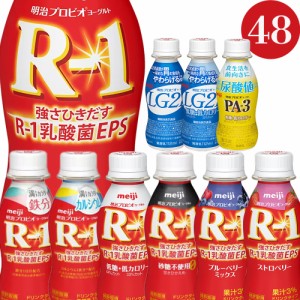 R-1 LG21 PA3 ドリンクタイプ 24本x2 48本 112ml ブルーベリー　砂糖０ 低糖　低カロリー　ストロベリー　カルシウム　明治R1 R1ドリンク