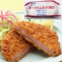 【日東ベスト】 ポークハムカツ 60G 60食入 冷凍