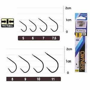 オーナー  OHチンタメバル(糸付)  8号-1  ガンブラック