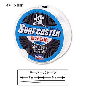 ダイワ 投げ釣り用ライン サーフキャスターちから糸R  2~12号  クリアー