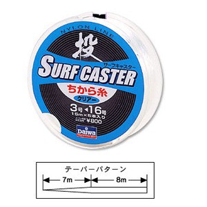 ダイワ 投げ釣り用ライン サーフキャスターちから糸R  3~16号  クリアー