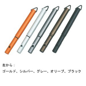 ノーブランド 防犯・護身用品 ホイッスルボールペン   グレー