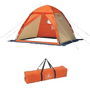 キャプテンスタッグ 釣り用テント ワカサギ釣りワンタッチテント210(コンパクト)   オレンジ