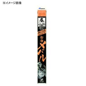 ハヤブサ 船釣り・船竿 船極メバル 枝40cm回転ビーズ3本鈎2セット  鈎7/ハリス1  上黒