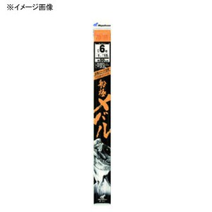 ハヤブサ 船釣り・船竿 船極メバル 枝50cm回転ビーズ3本鈎2セット  鈎7/ハリス1  上黒