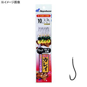 ハヤブサ 投げ釣り・投げ竿 創流 カレイ 鮮艶エッグボールブラック  鈎12/ハリス4  上黒