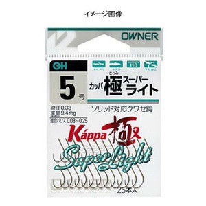 オーナー 渓流仕掛け・淡水仕掛け カッパ極スーパーライト  6号 