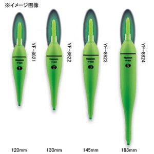 ハピソン  緑色発光ラバートップミニウキ  130mm 