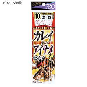 ササメ 投げ釣り・投げ竿 アイナメ・カレイ赤針(3セット)  鈎11/ハリス3  赤