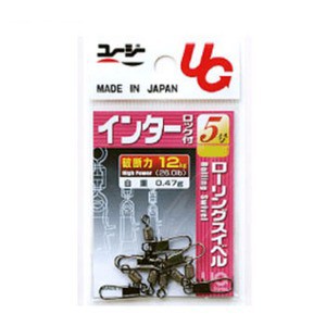 植田漁具株式会社 フィッシングツール インターロックスナップ付  5号  黒