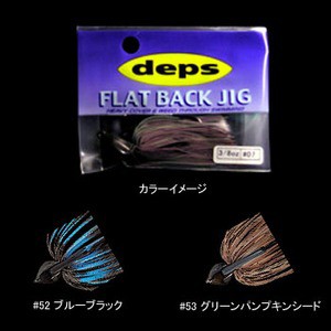 デプス バス釣り用ハードルアー FLAT BACK JIG(フラットバックジグ)  3/4oz  #52 ブルーブラック