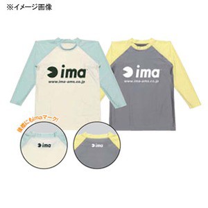 アイマ フィッシングウェア ラッシュガード  M  イエロー×グレー