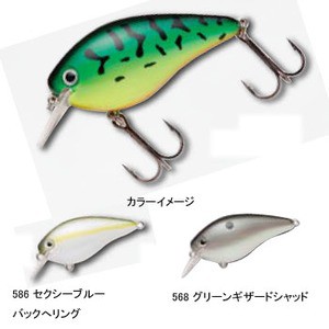 Strike King バス釣り用ハードルアー KVD スクエアビルクランクベイト  2.5  568 グリーンギザードシャッド