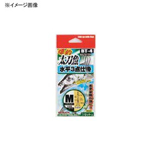 カツイチ  爆釣太刀魚 水平3点仕掛  S  NSブラック