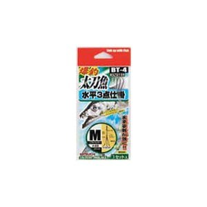 カツイチ  爆釣太刀魚 水平3点仕掛  M  NSブラック