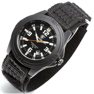 スミス&ウェッソン アウトドアウォッチ・時計 SOLDIER WATCH NYLON STRAP(ソルジャー ウォッチ)   ブラック