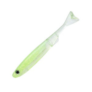 イッセイ バス釣り用ソフトルアー ライアミノー(小魚ワーム)  3インチ  #58 ナチュラルチャート